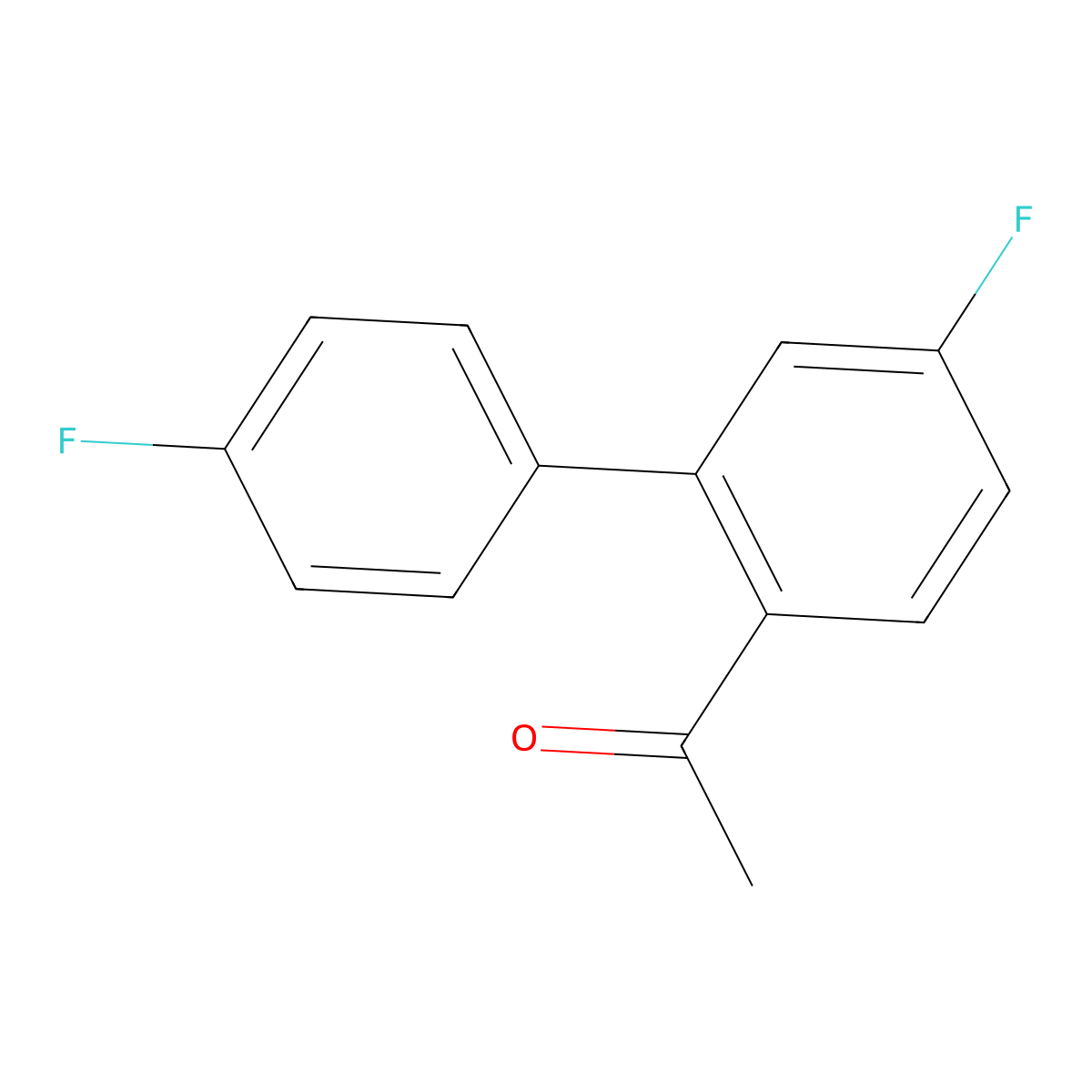 1-(4',5-Difluoro-[1,1'-biphenyl]-2-yl)ethanone molecular structure, CAS 1963097-28-0