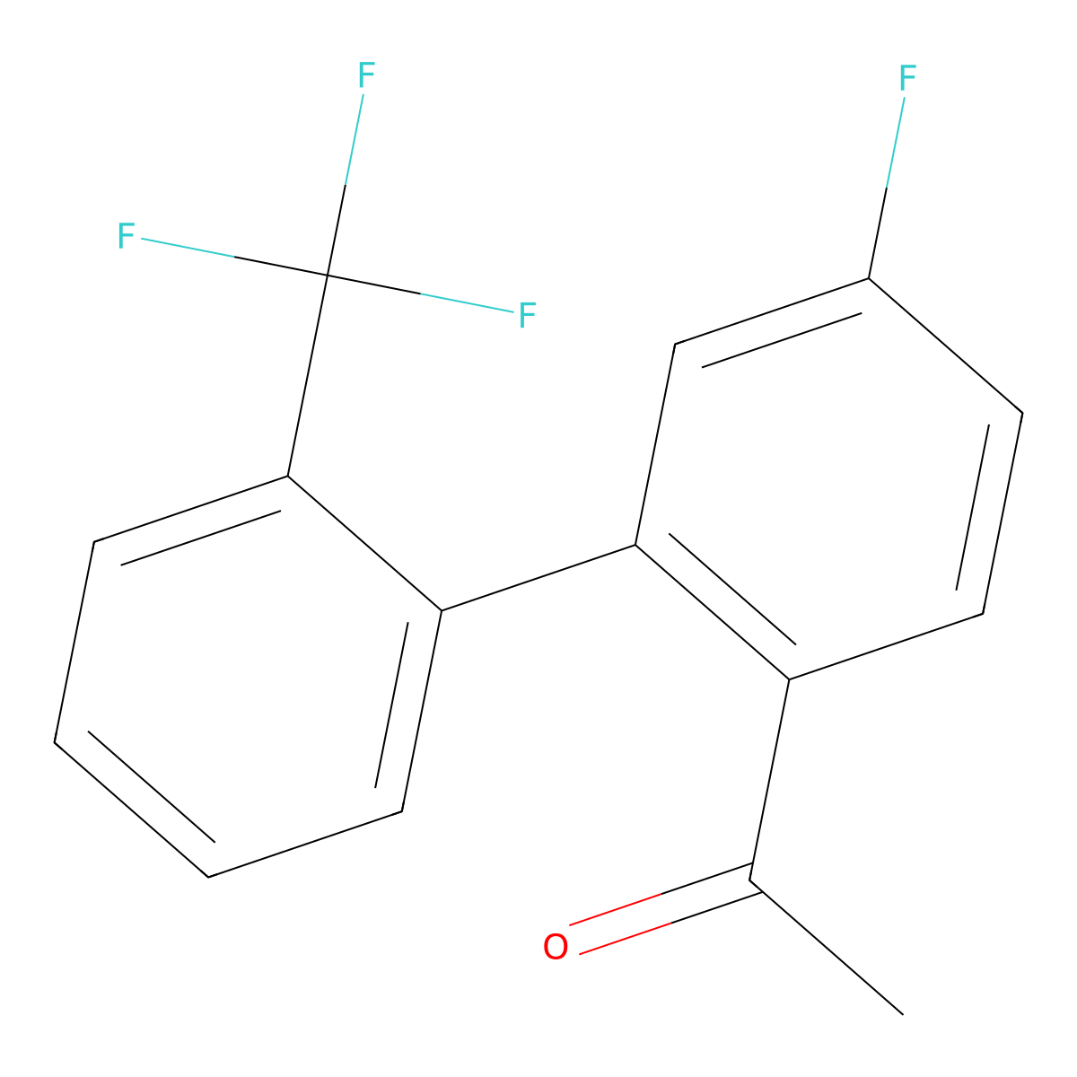 1-(5-Fluoro-2'-(trifluoromethyl)-[1,1'-biphenyl]-2-yl)ethanone molecular structure, CAS 1963097-54-2