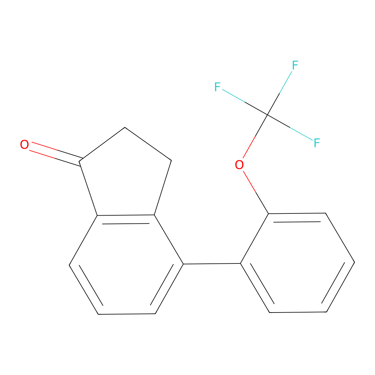 4-(2-(Trifluoromethoxy)phenyl)-2,3-dihydro-1H-inden-1-one molecular structure, CAS 1963349-72-5