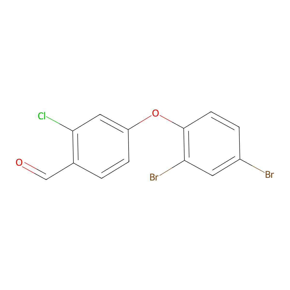 2-Chloro-4-(2,4-dibromophenoxy)benzaldehyde molecular structure, CAS 1963362-12-0