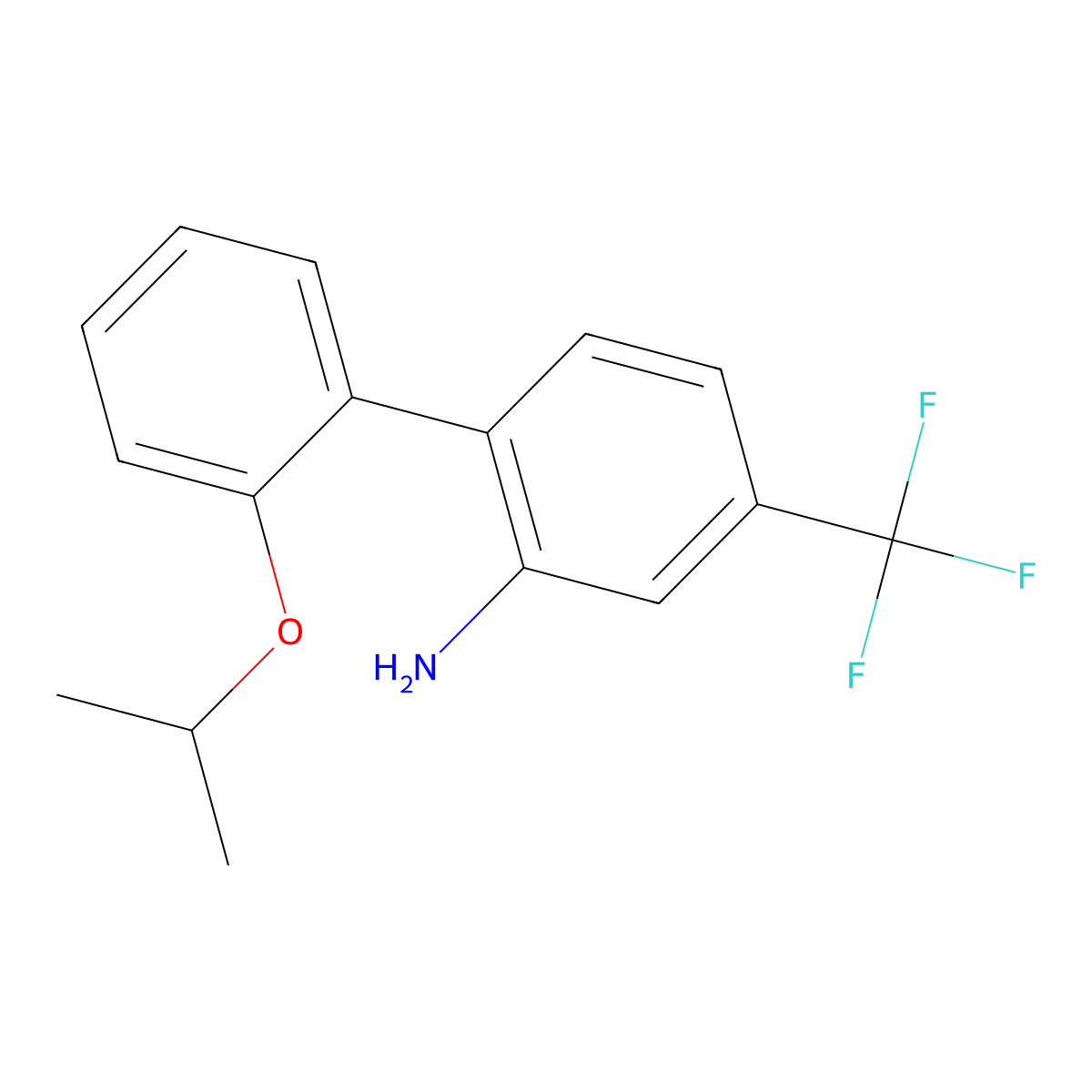 2'-(1-Methylethoxy)-4-(trifluoromethyl)[1,1'-biphenyl]-2-amine molecular structure, CAS 1963445-78-4