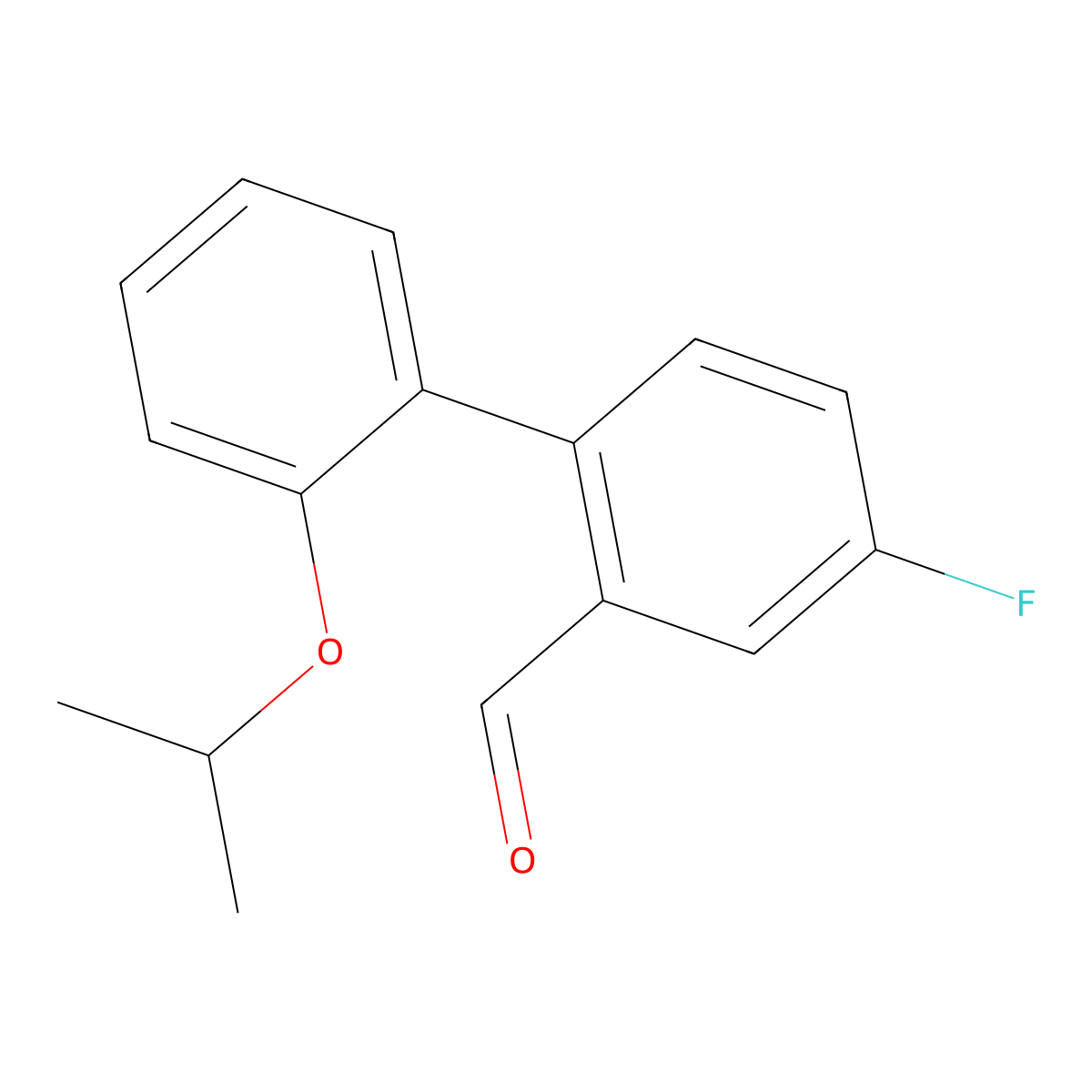 4-Fluoro-2'-(1-methylethoxy)[1,1'-biphenyl]-2-carboxaldehyde molecular structure, CAS 1963609-72-4