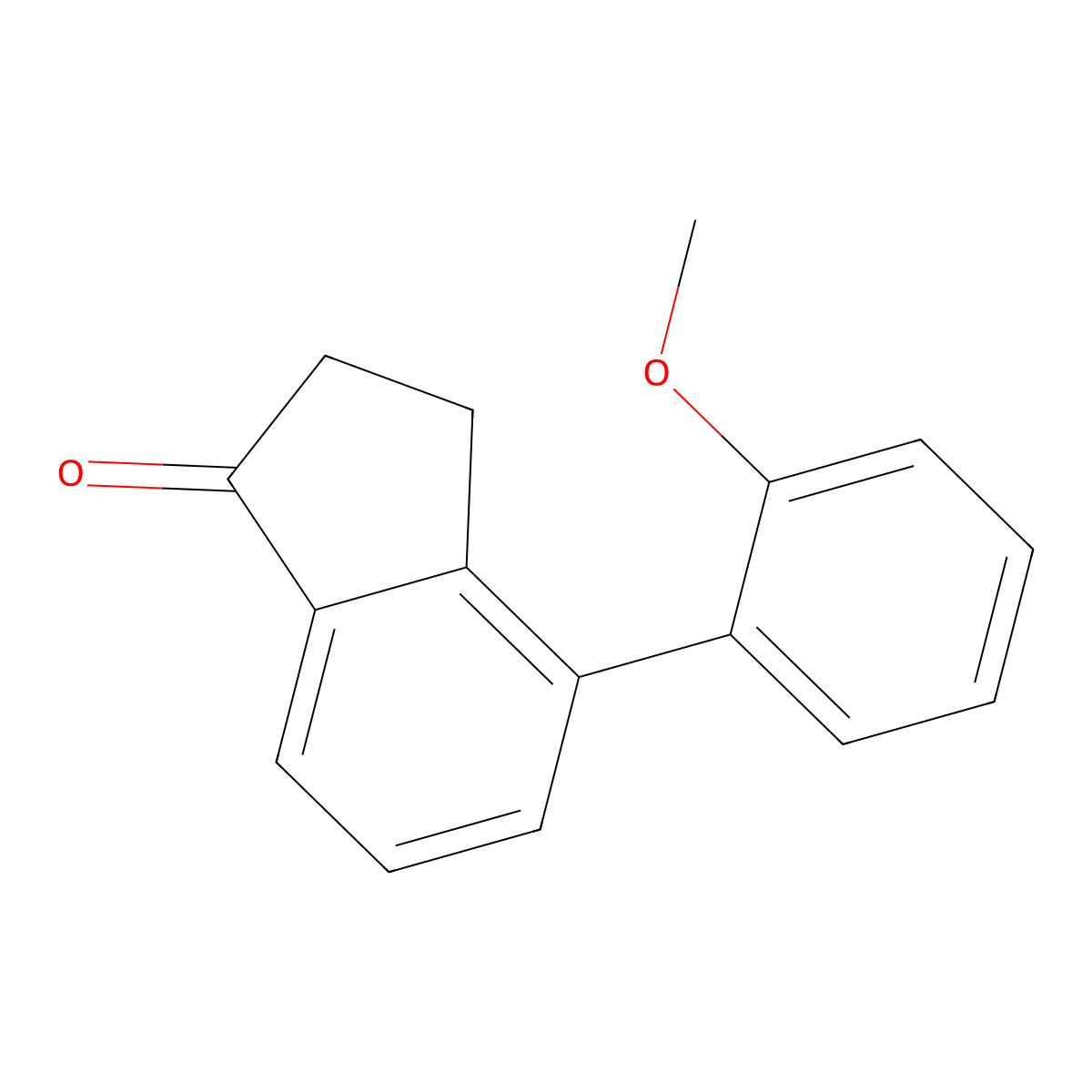4-(2-Methoxyphenyl)-2,3-dihydro-1H-inden-1-one molecular structure, CAS 1963778-19-9