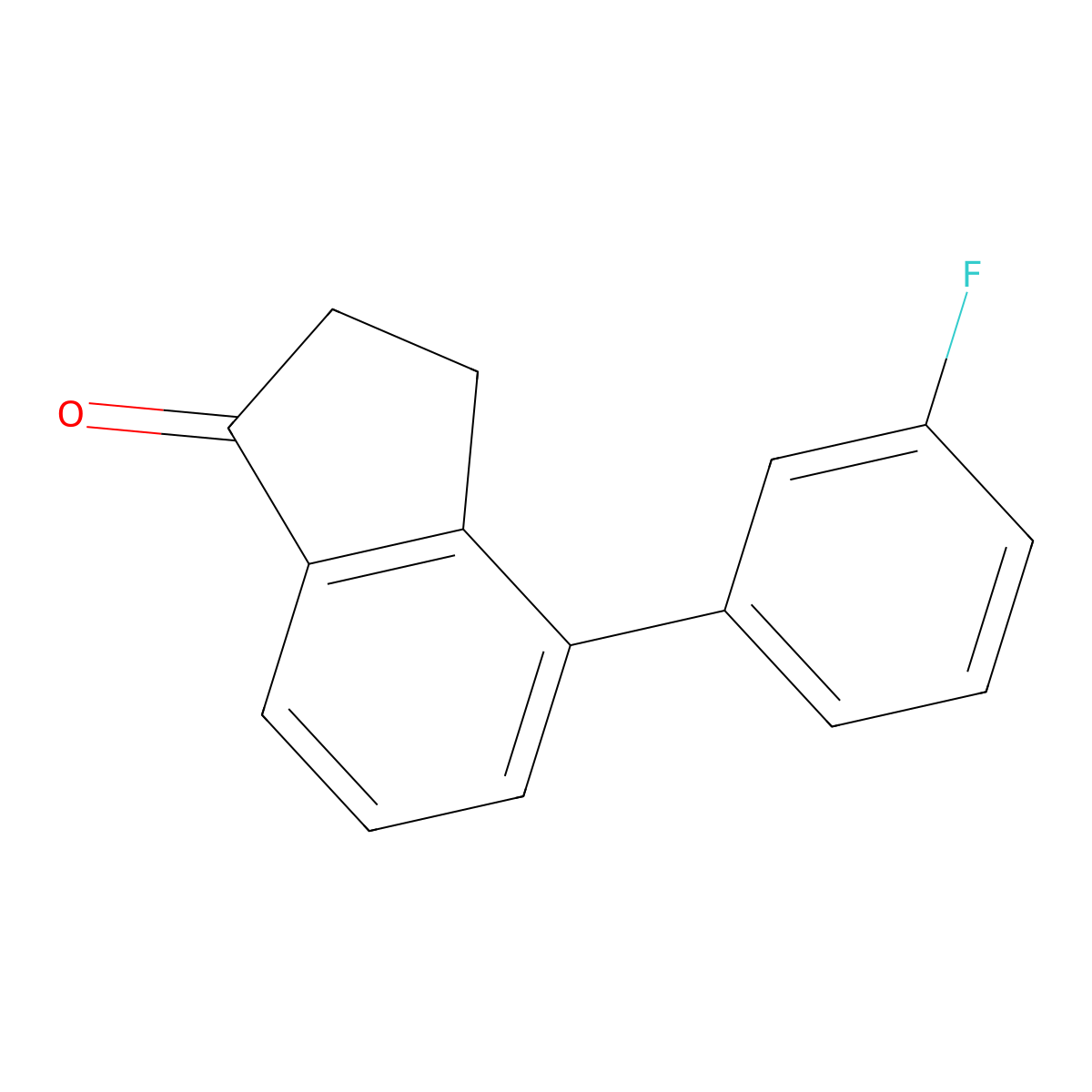 4-(3-Fluorophenyl)-2,3-dihydro-1H-inden-1-one molecular structure, CAS 1963783-19-8