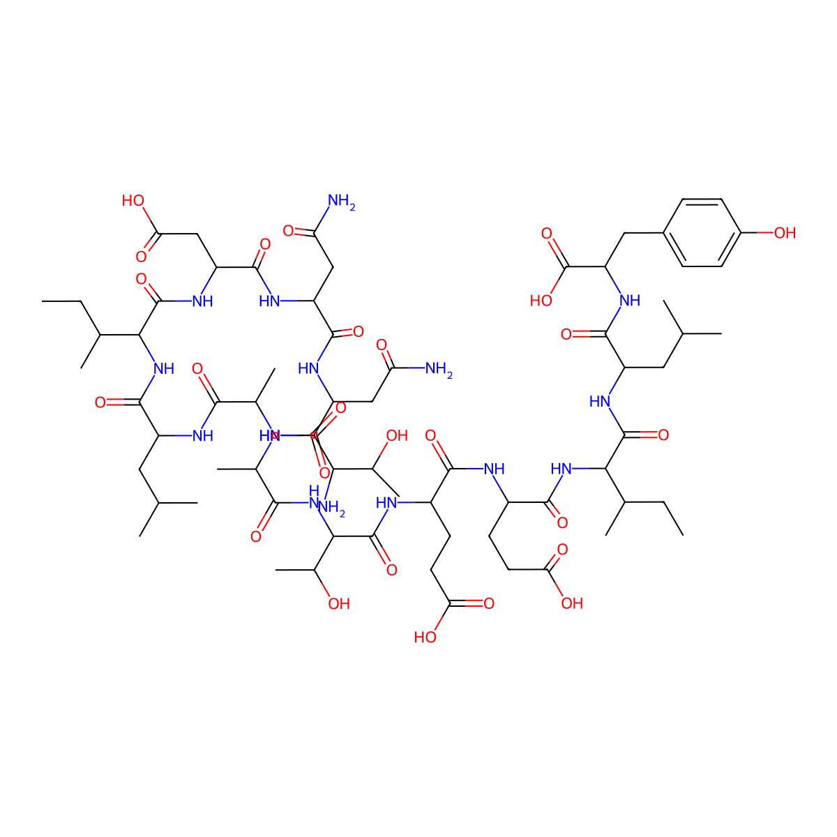 Prosaptide TX14(A) molecular structure, CAS 196391-82-9
