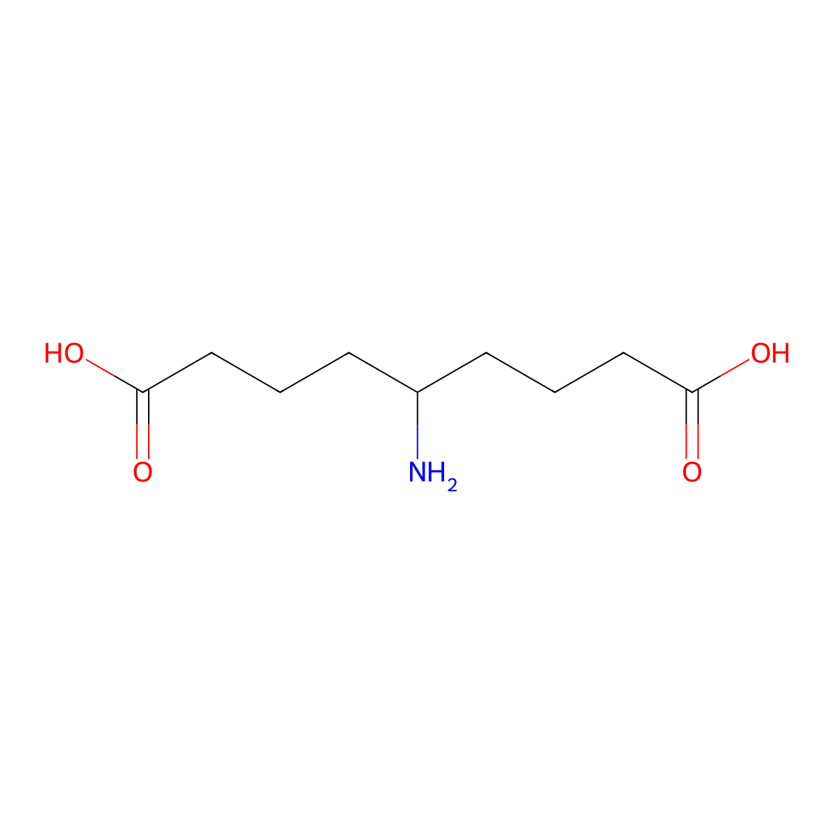 5-Aminononanedioic acid molecular structure, CAS 196393-79-0