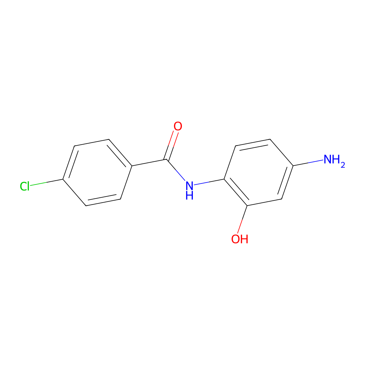 Benzamide, N-(4-amino-2-hydroxyphenyl)-4-chloro- molecular structure, CAS 196394-23-7