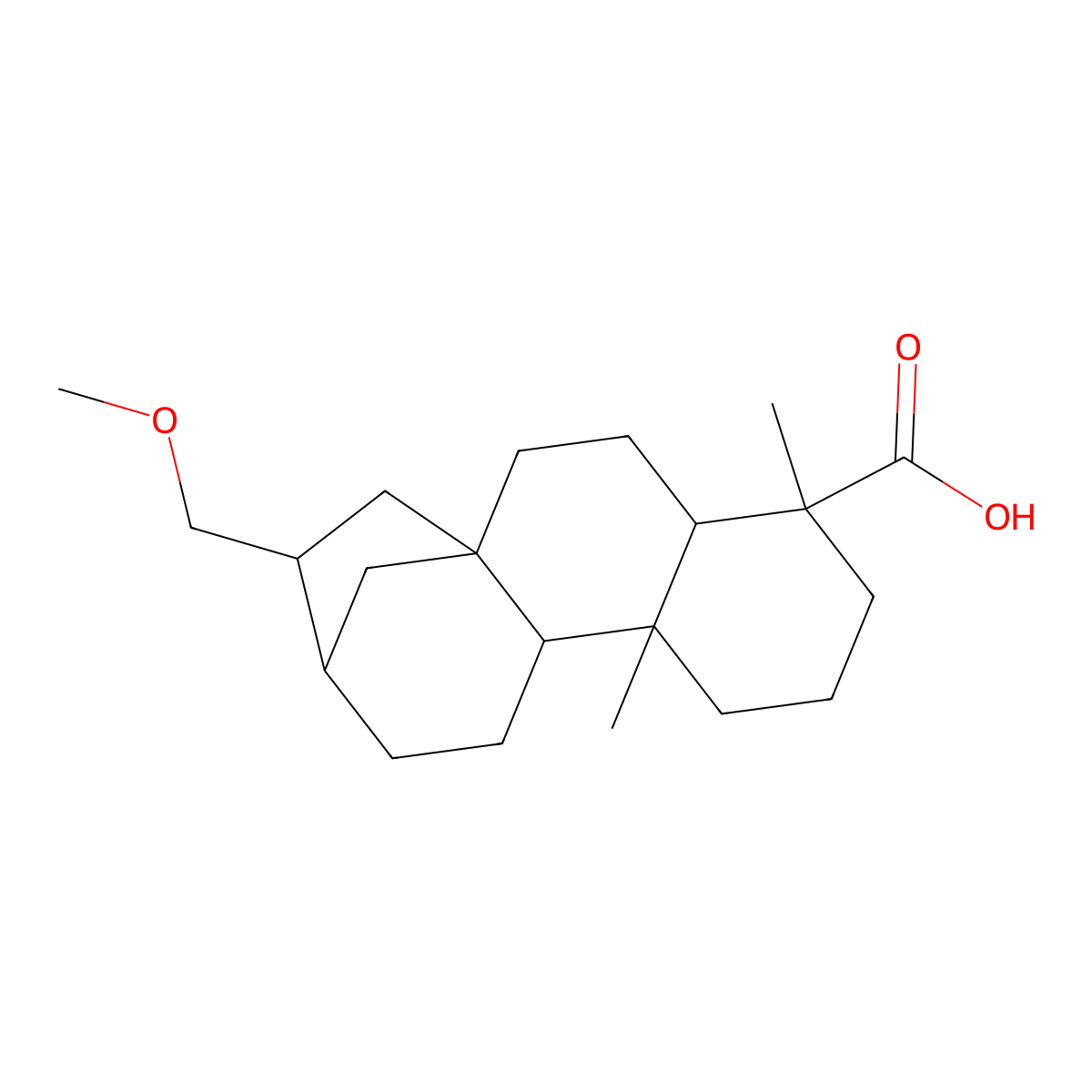 Siegesmethyletheric acid molecular structure, CAS 196399-16-3