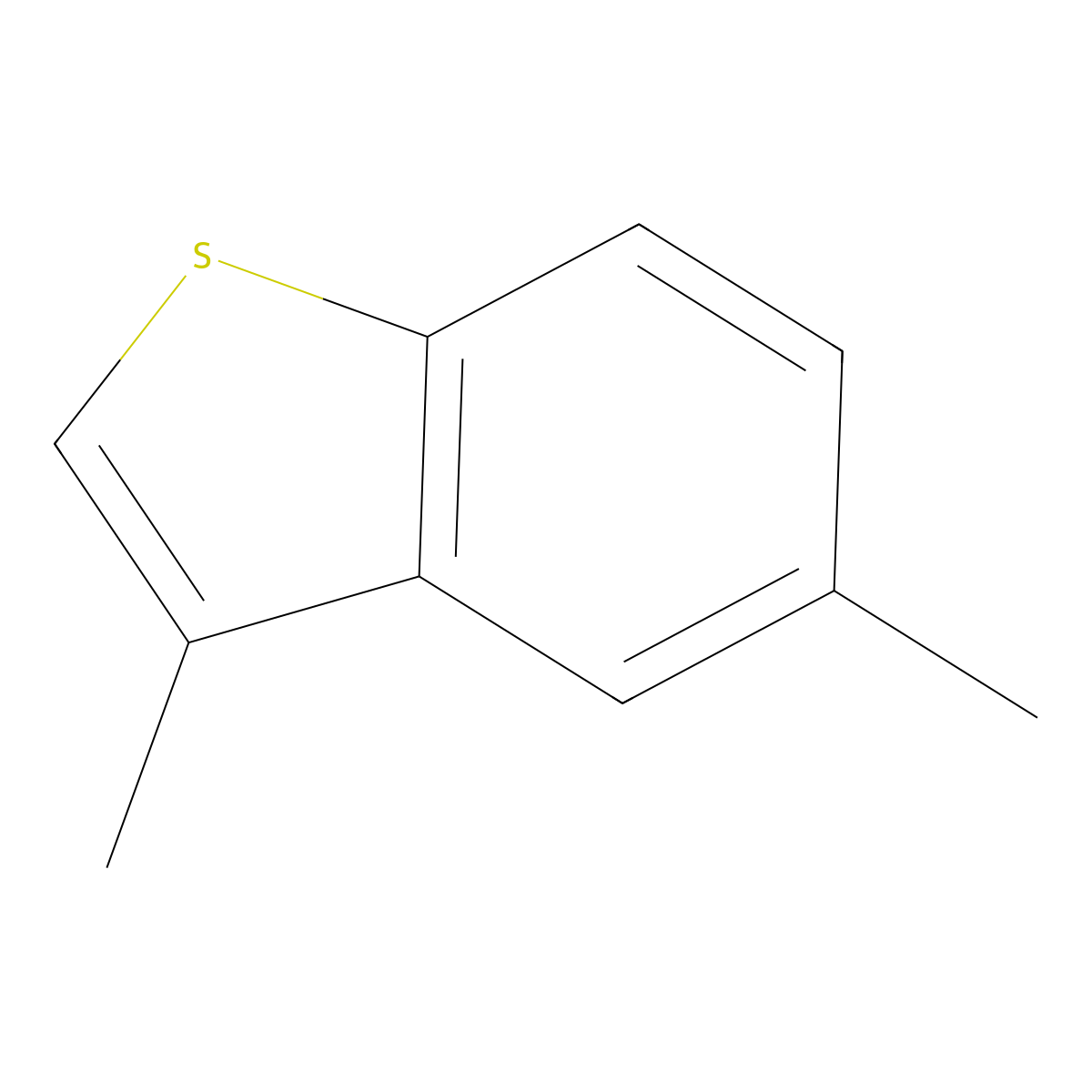 Benzo[b]thiophene, 3,5-dimethyl- molecular structure, CAS 1964-45-0