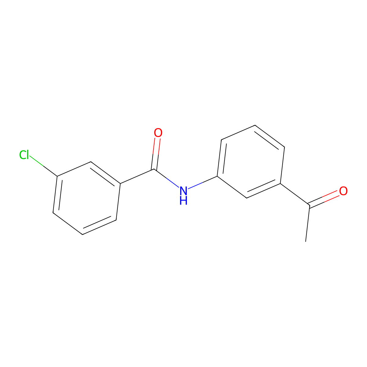 N-(3-acetylphenyl)-3-chlorobenzamide molecular structure, CAS 196408-42-1