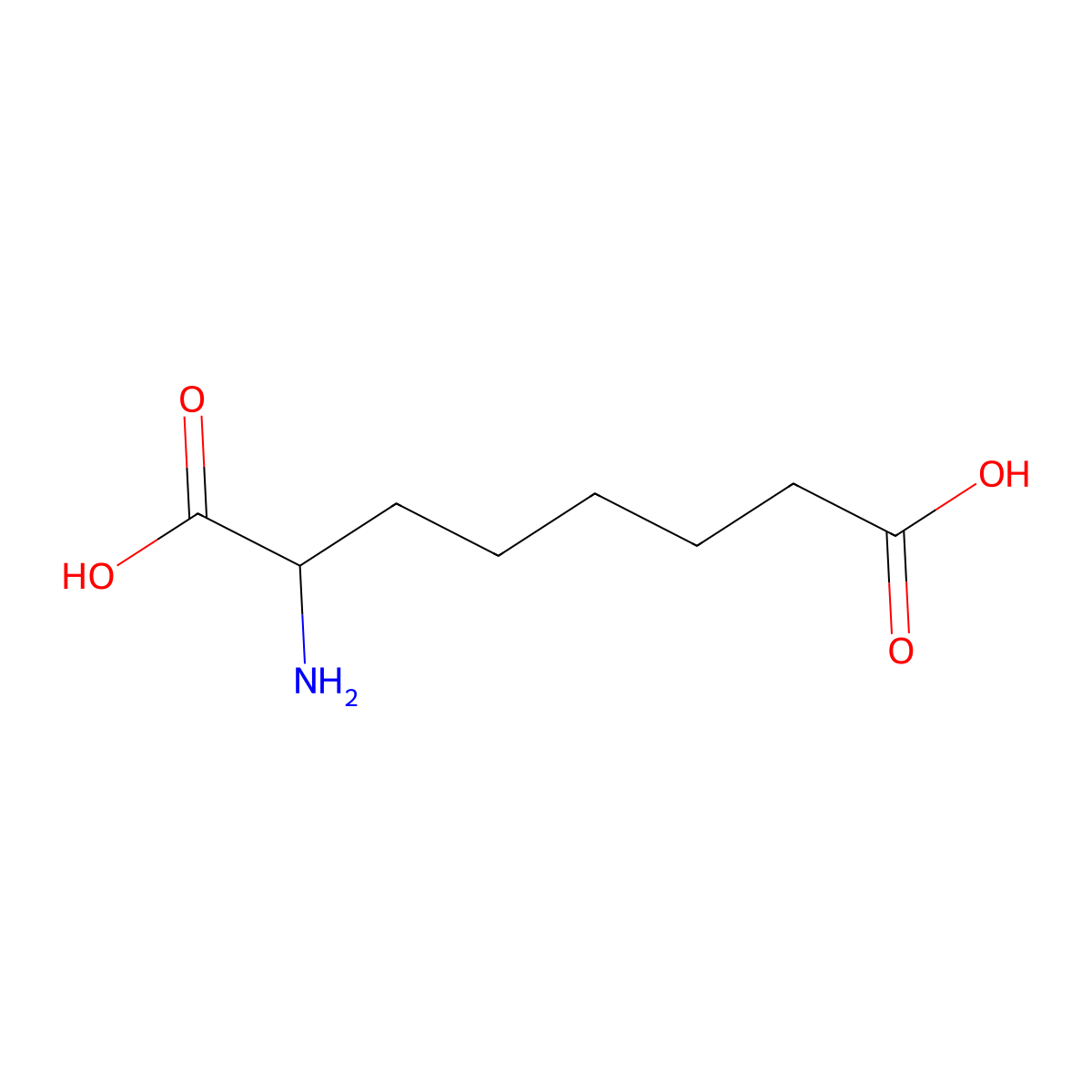 2-Aminosuberic acid molecular structure, CAS 19641-63-5