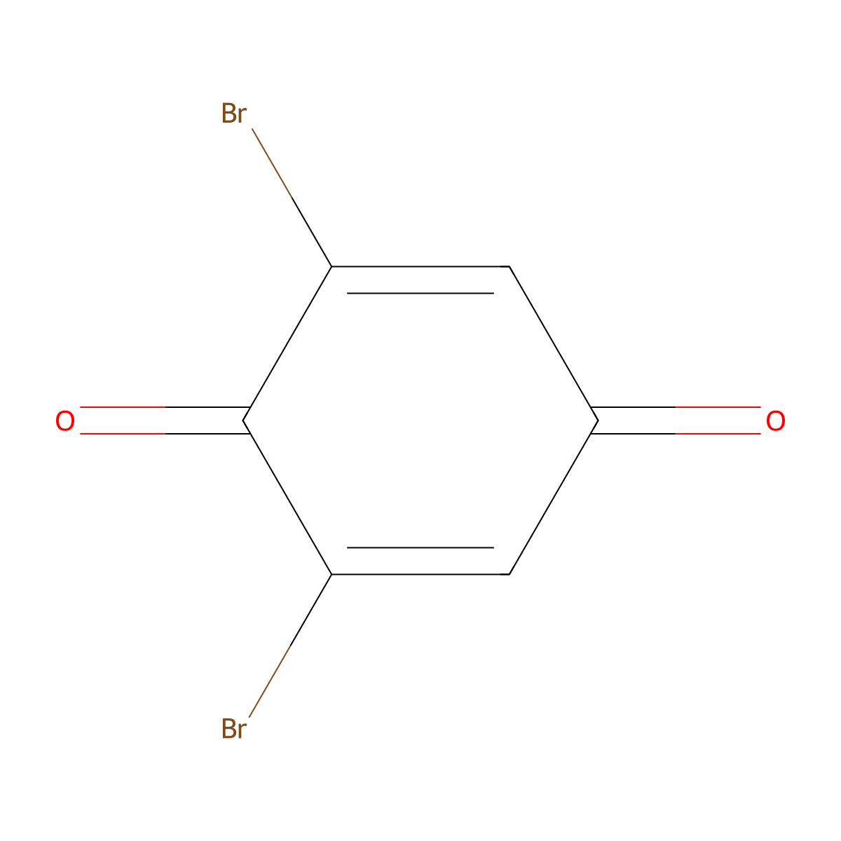 2,6-Dibromo-1,4-benzoquinone molecular structure, CAS 19643-45-9