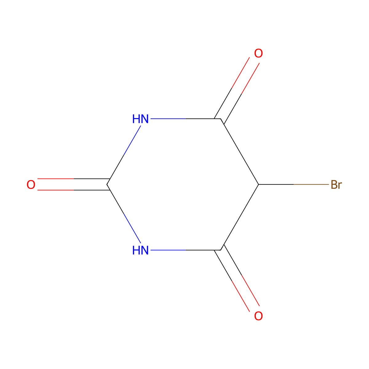 5-bromopyrimidine-2,4,6(1H,3H,5H)-trione molecular structure, CAS 19645-78-4