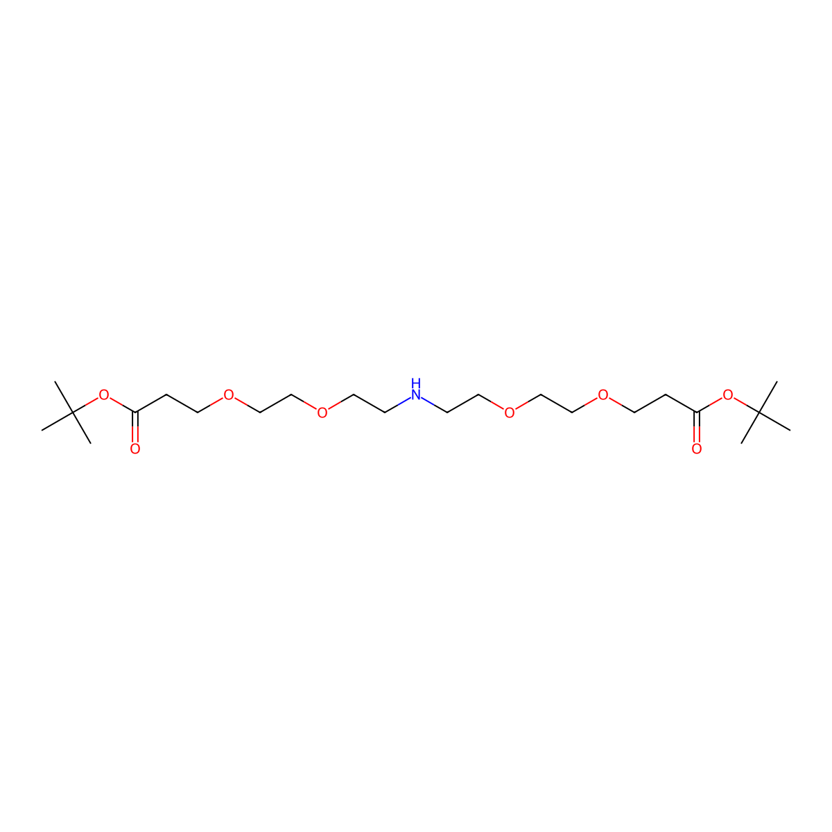 NH-bis(PEG2-t-butyl ester) molecular structure, CAS 1964503-36-3