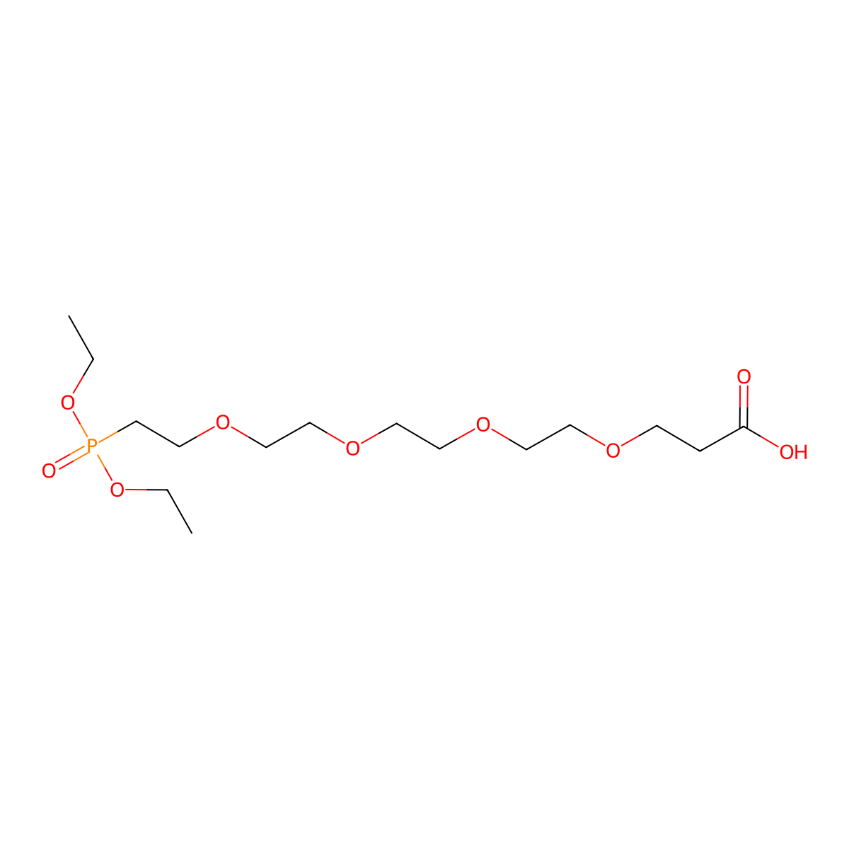 Carboxy-PEG4-phosphonic acid ethyl ester molecular structure, CAS 1964503-39-6