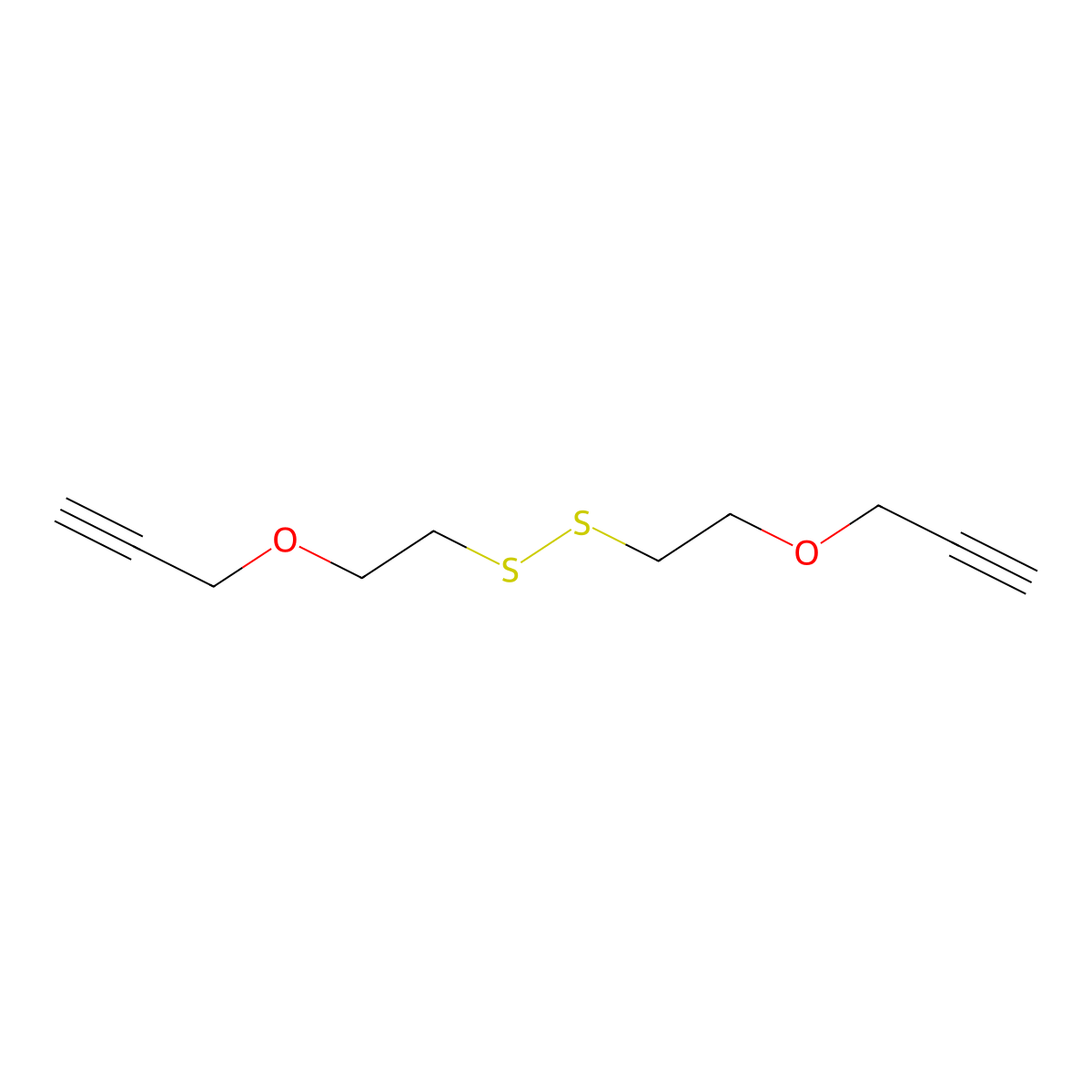 Propargyl-PEG1-SS-PEG1-Propargyl molecular structure, CAS 1964503-40-9