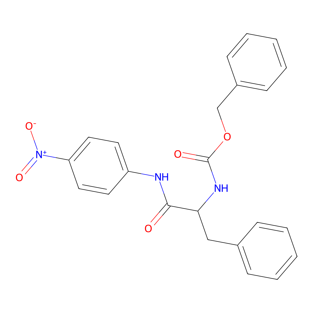 Z-Phe-pna molecular structure, CAS 19647-71-3