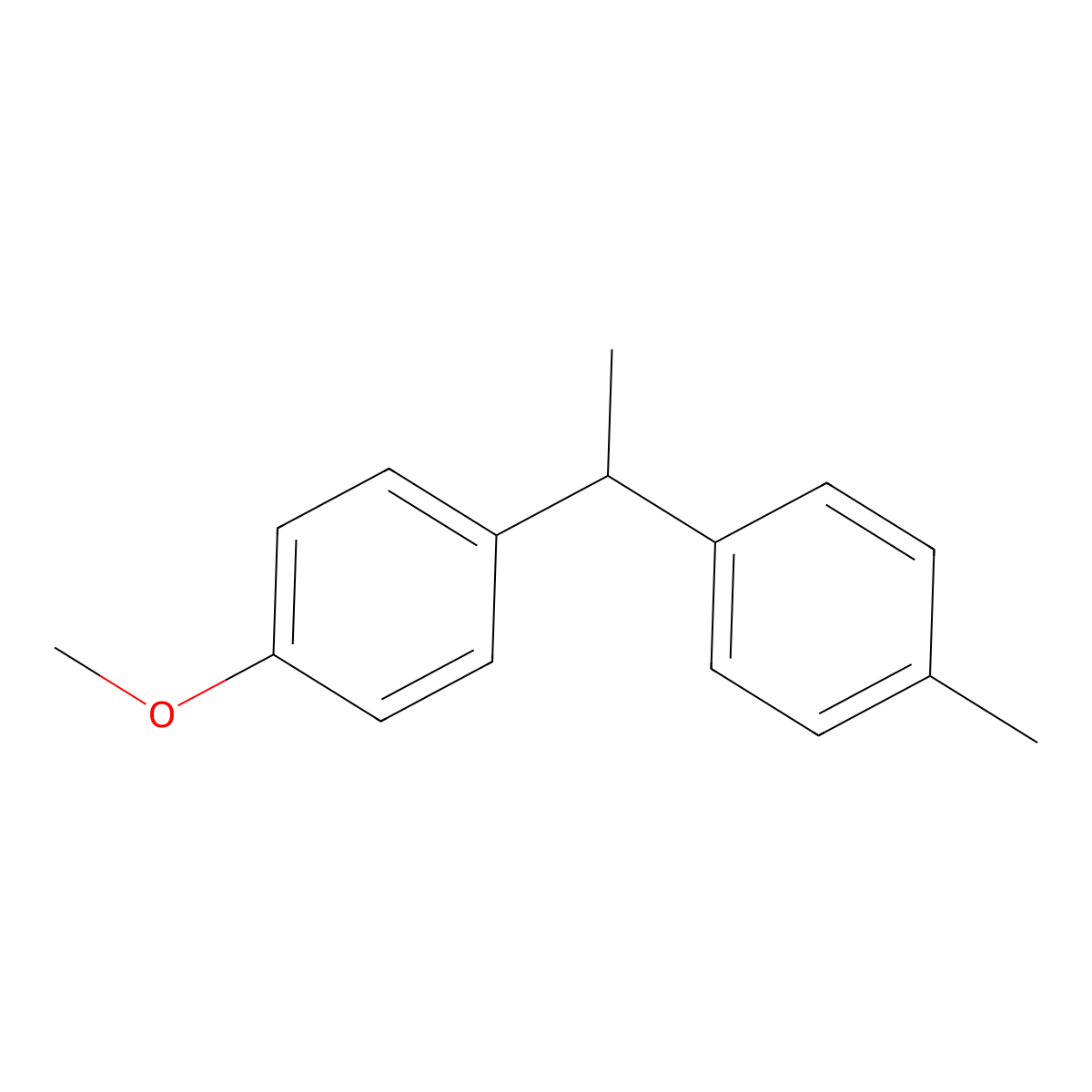 1-Methoxy-4-(1-(p-tolyl)ethyl)benzene molecular structure, CAS 196489-67-5