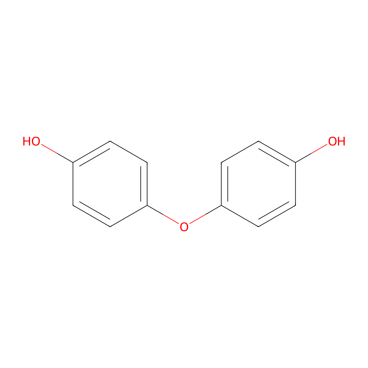 4,4'-Dihydroxydiphenyl ether molecular structure, CAS 1965-09-9