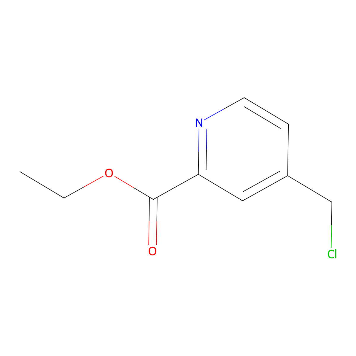Ethyl 4-(chloromethyl)picolinate molecular structure, CAS 196500-05-7