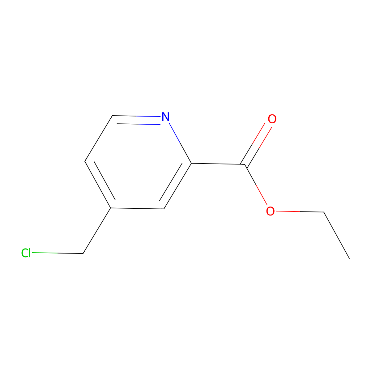 Ethyl 4-(chloromethyl)picolinate molecular structure, CAS 196500-05-7