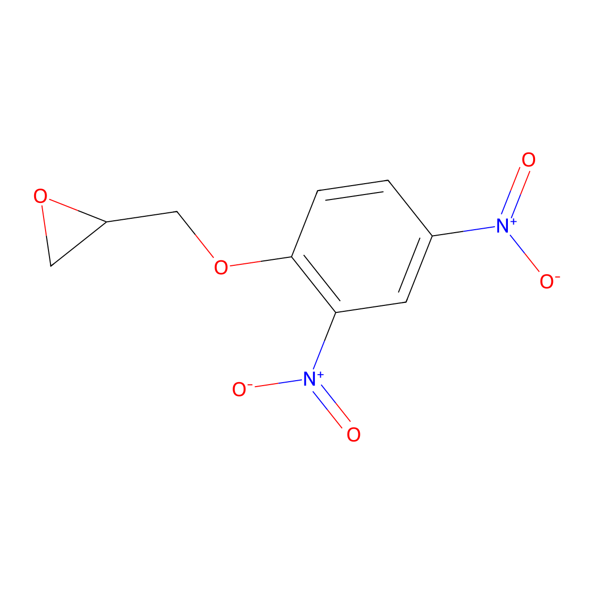 2-(2,4-Dinitrophenoxymethyl)oxirane molecular structure, CAS 19652-60-9