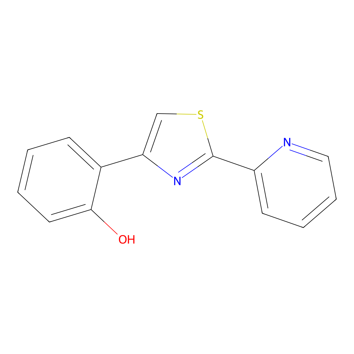 2-(2-Pyridyl)-4-(2-hydroxyphenyl)thiazole molecular structure, CAS 1965304-73-7
