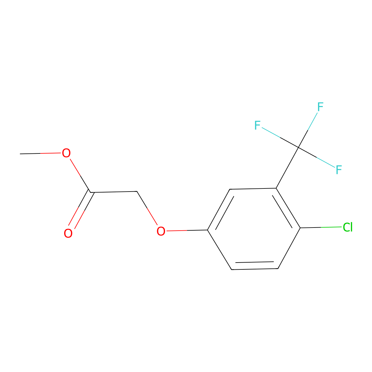 Methyl 2-[4-chloro-3-(trifluoromethyl)phenoxy]-acetate molecular structure, CAS 1965304-83-9