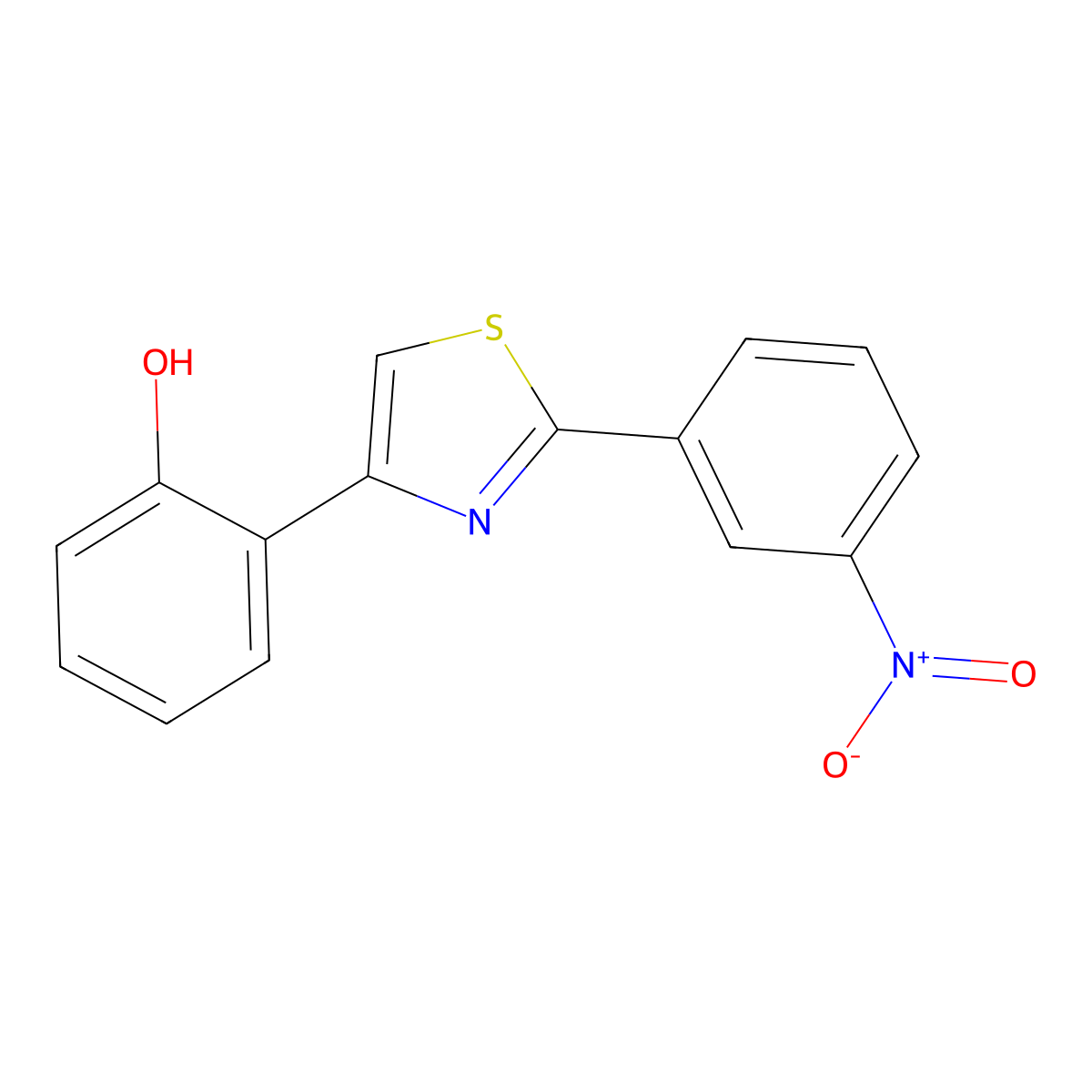 2-(3-Nitrophenyl)-4-(2-hydroxyphenyl)thiazole molecular structure, CAS 1965304-93-1