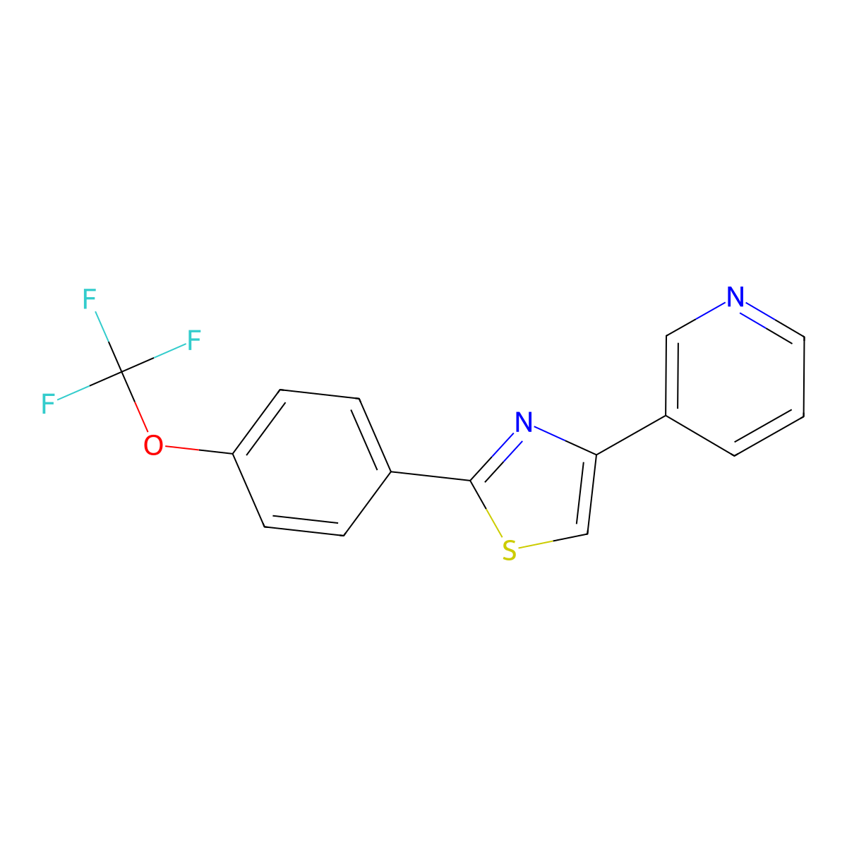2-(4-Trifluoromethoxyphenyl)-4-(3-pyridyl)thiazole molecular structure, CAS 1965305-03-6