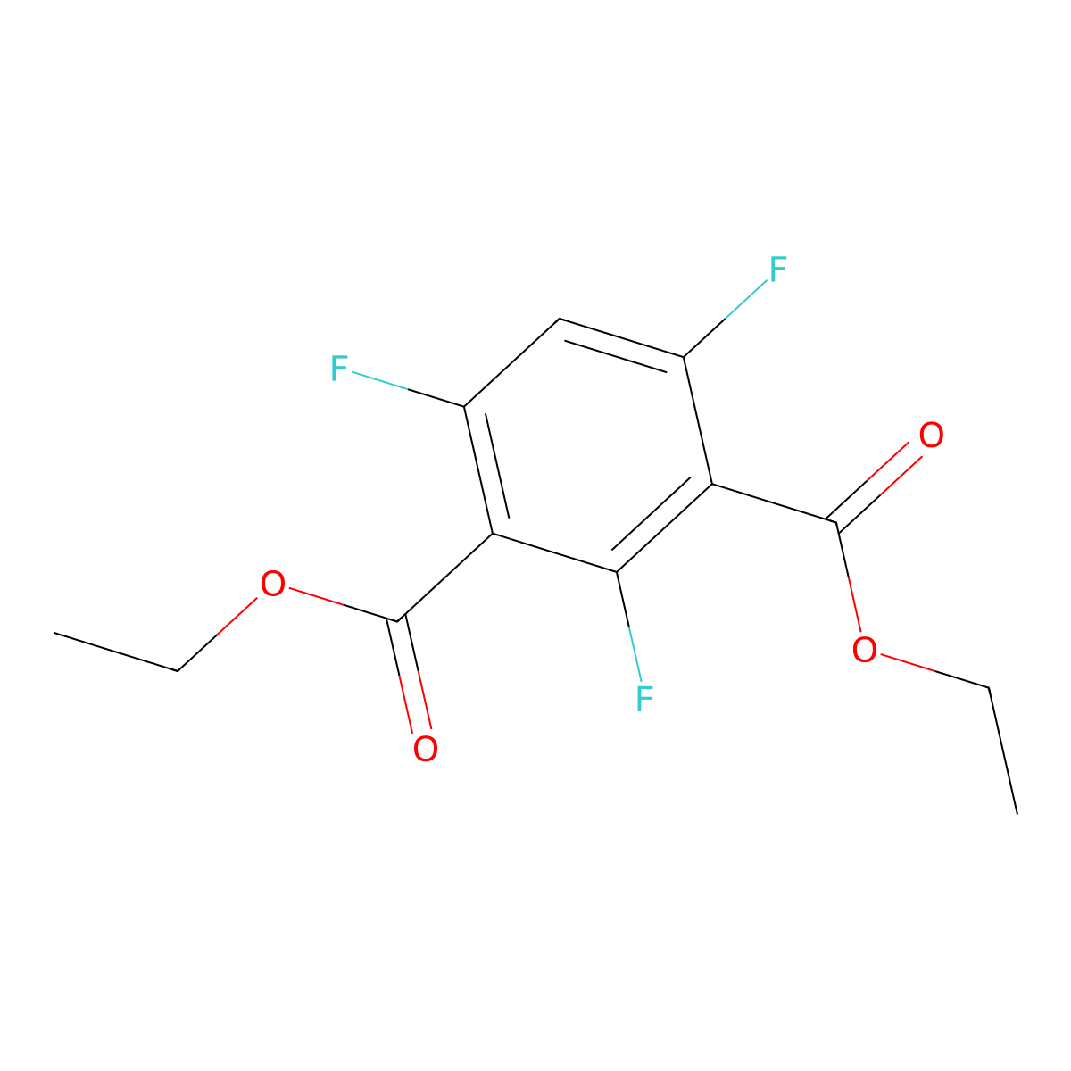 2,4,6-Trifluoroisophthalic acid diethyl ester molecular structure, CAS 1965305-05-8