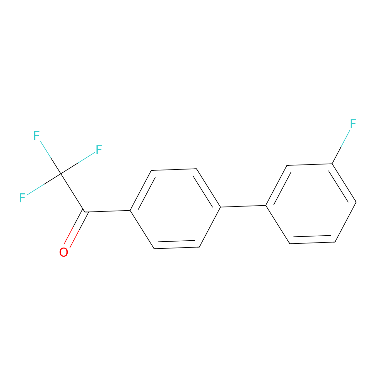 4'-(3-Fluorophenyl)-2,2,2-trifluoroacetophenone molecular structure, CAS 1965305-13-8