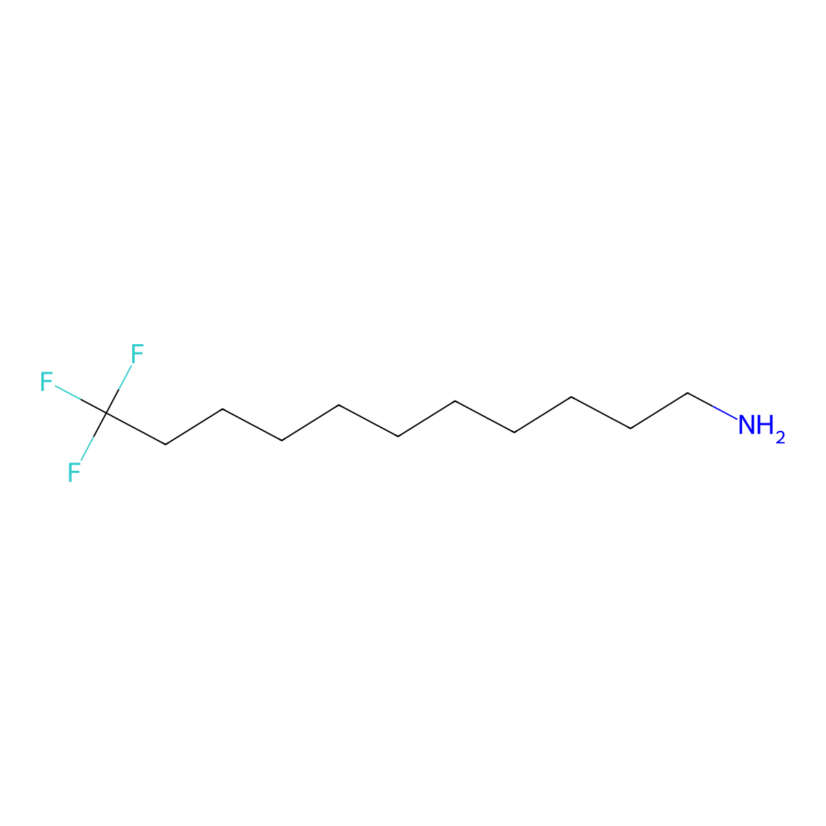 11,11,11-Trifluoro-undecylamine molecular structure, CAS 1965305-17-2
