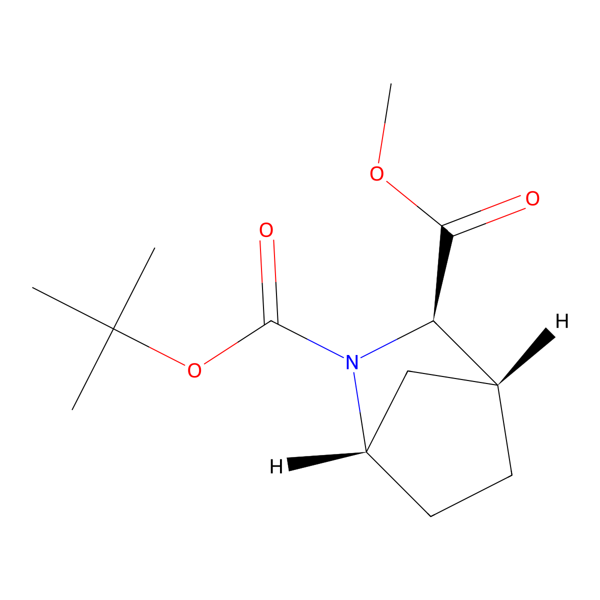 2-(tert-Butyl) 3-methyl (1S,3R,4R)-2-azabicyclo[2.2.1]heptane-2,3-dicarboxylate molecular structure, CAS 1965305-28-5