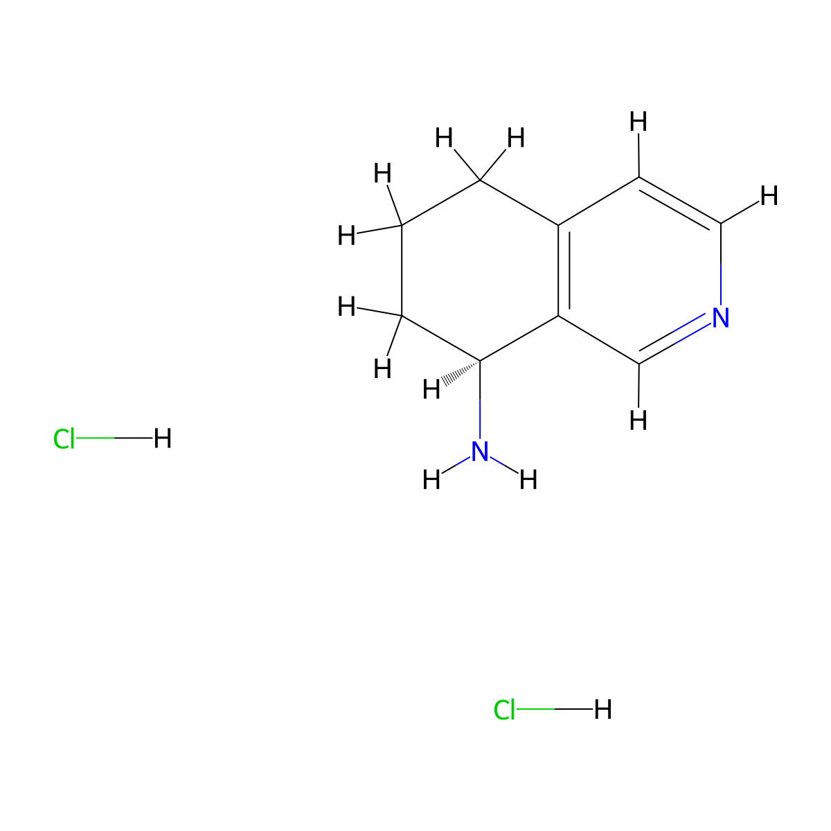 (S)-5,6,7,8-Tetrahydro-isoquinolin-8-ylamine dihydrochloride molecular structure, CAS 1965305-42-3