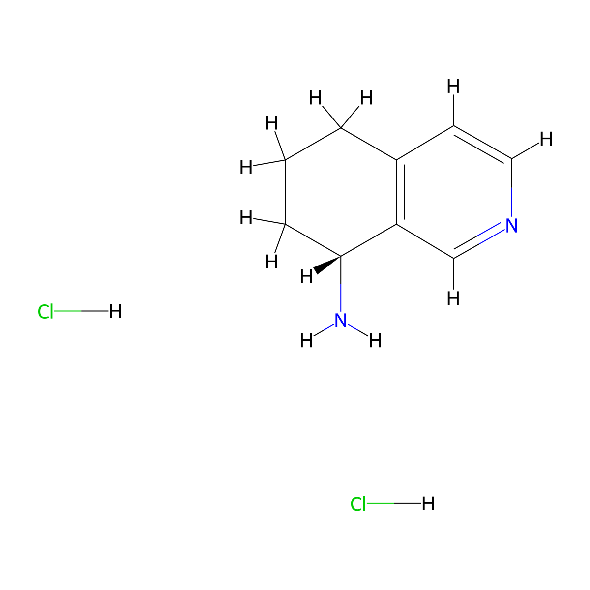 (R)-5,6,7,8-Tetrahydro-isoquinolin-8-ylamine dihydrochloride molecular structure, CAS 1965305-44-5