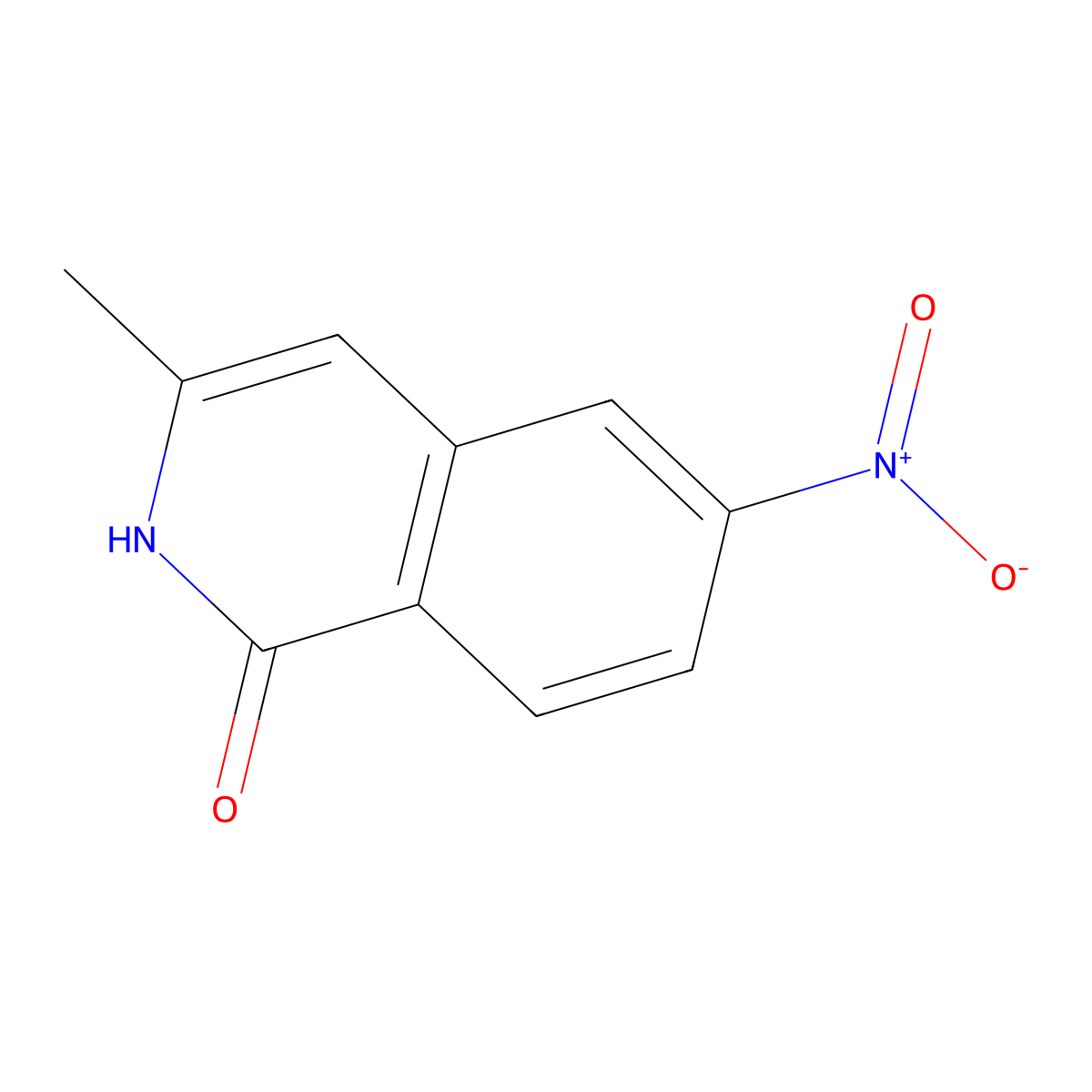 3-Methyl-6-nitro-2H-isoquinolin-1-one molecular structure, CAS 1965308-81-9