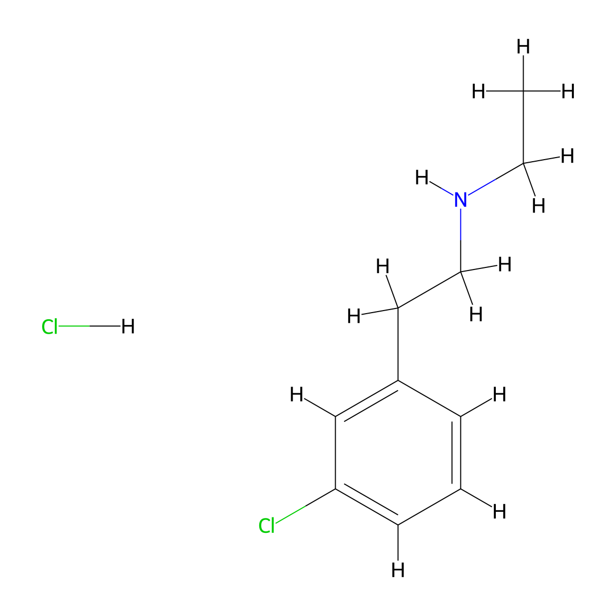 [2-(3-Chloro-phenyl)-ethyl]-ethyl-amine hydrochloride molecular structure, CAS 1965308-94-4