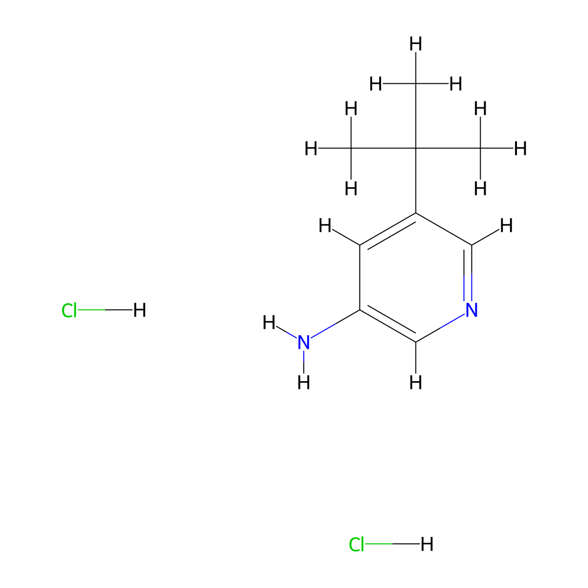 5-(Tert-butyl)pyridin-3-amine dihydrochloride molecular structure, CAS 1965308-97-7