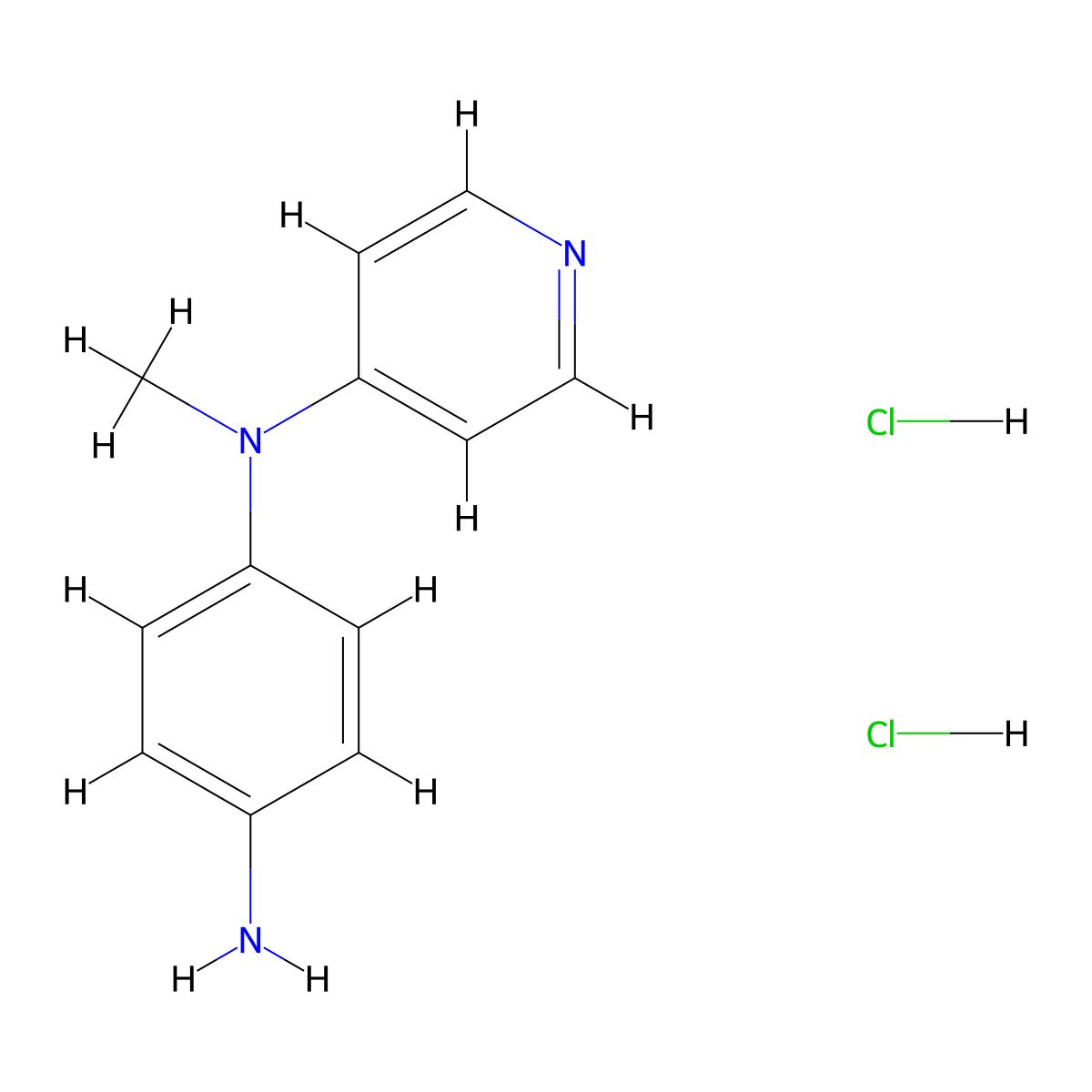N-Methyl-N-pyridin-4-yl-benzene-1,4-diamine dihydrochloride molecular structure, CAS 1965309-54-9