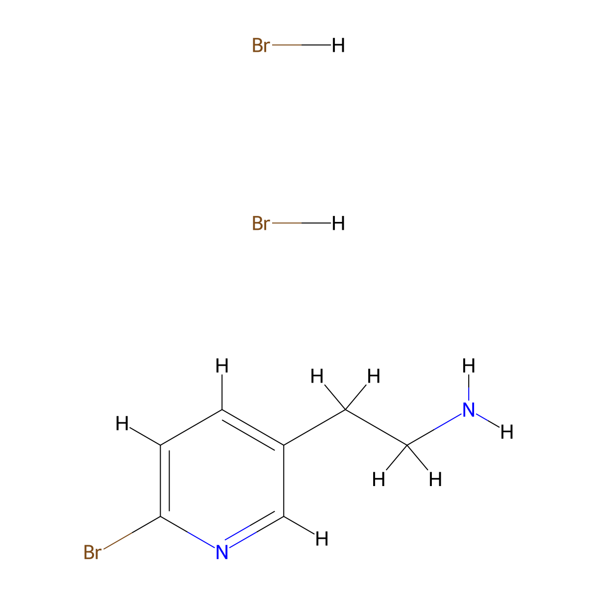 2-(6-Bromo-pyridin-3-yl)-ethylamine dihydrobromide molecular structure, CAS 1965309-62-9