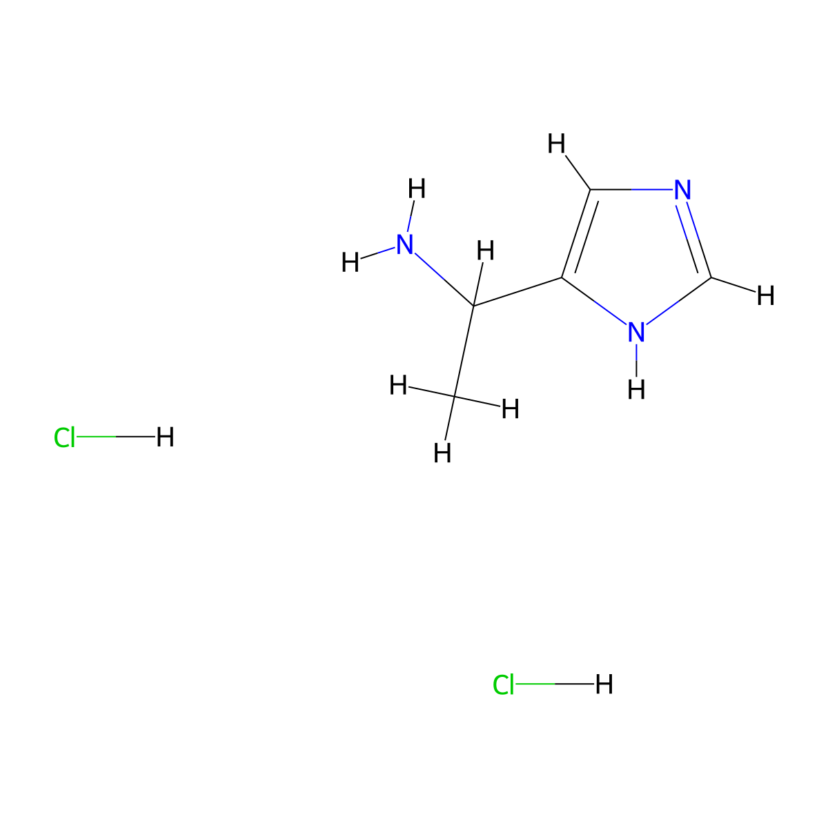 1-(1H-Imidazol-4-yl)ethanamine dihydrochloride molecular structure, CAS 1965309-70-9