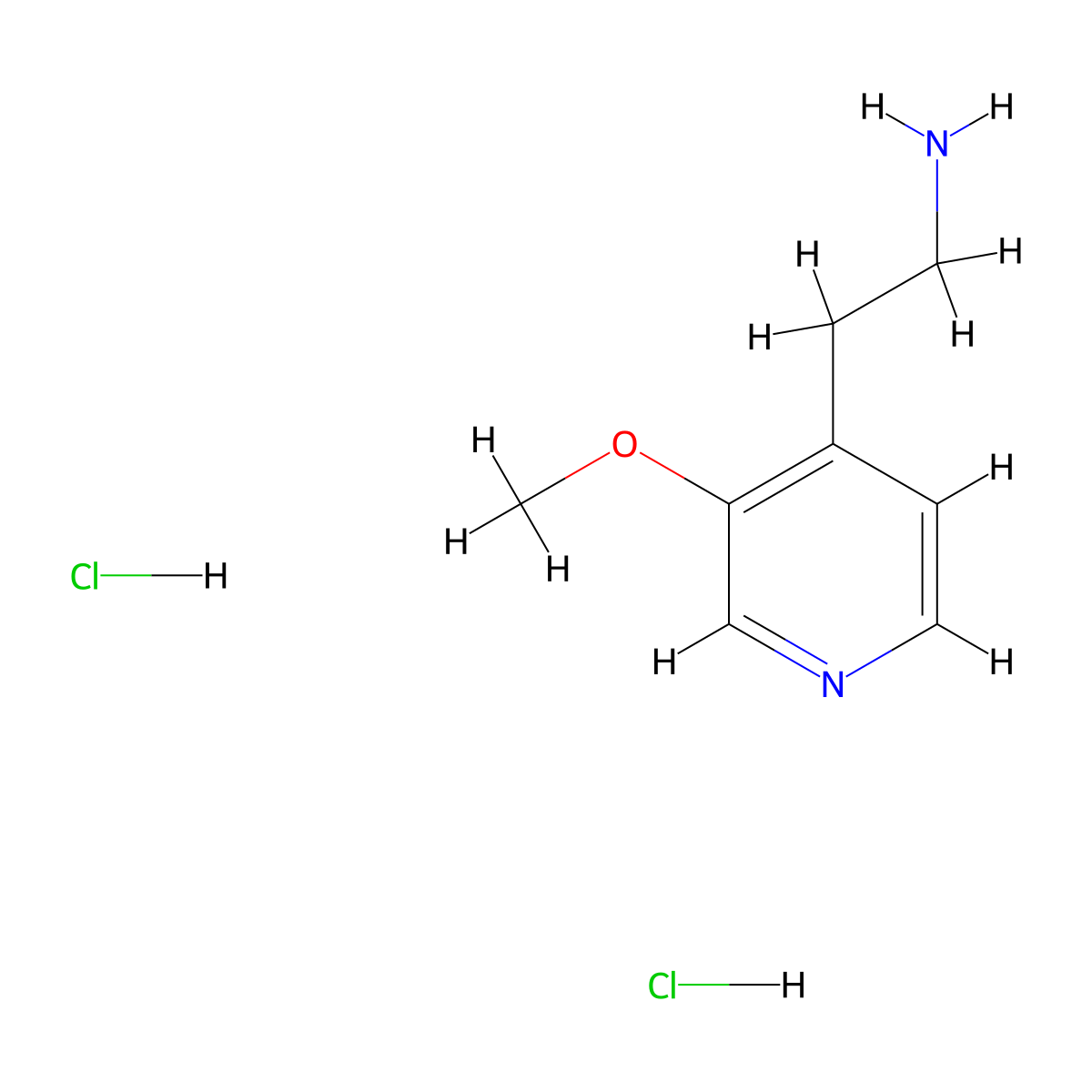 2-(3-Methoxy-pyridin-4-yl)-ethylamine dihydrochloride molecular structure, CAS 1965309-73-2