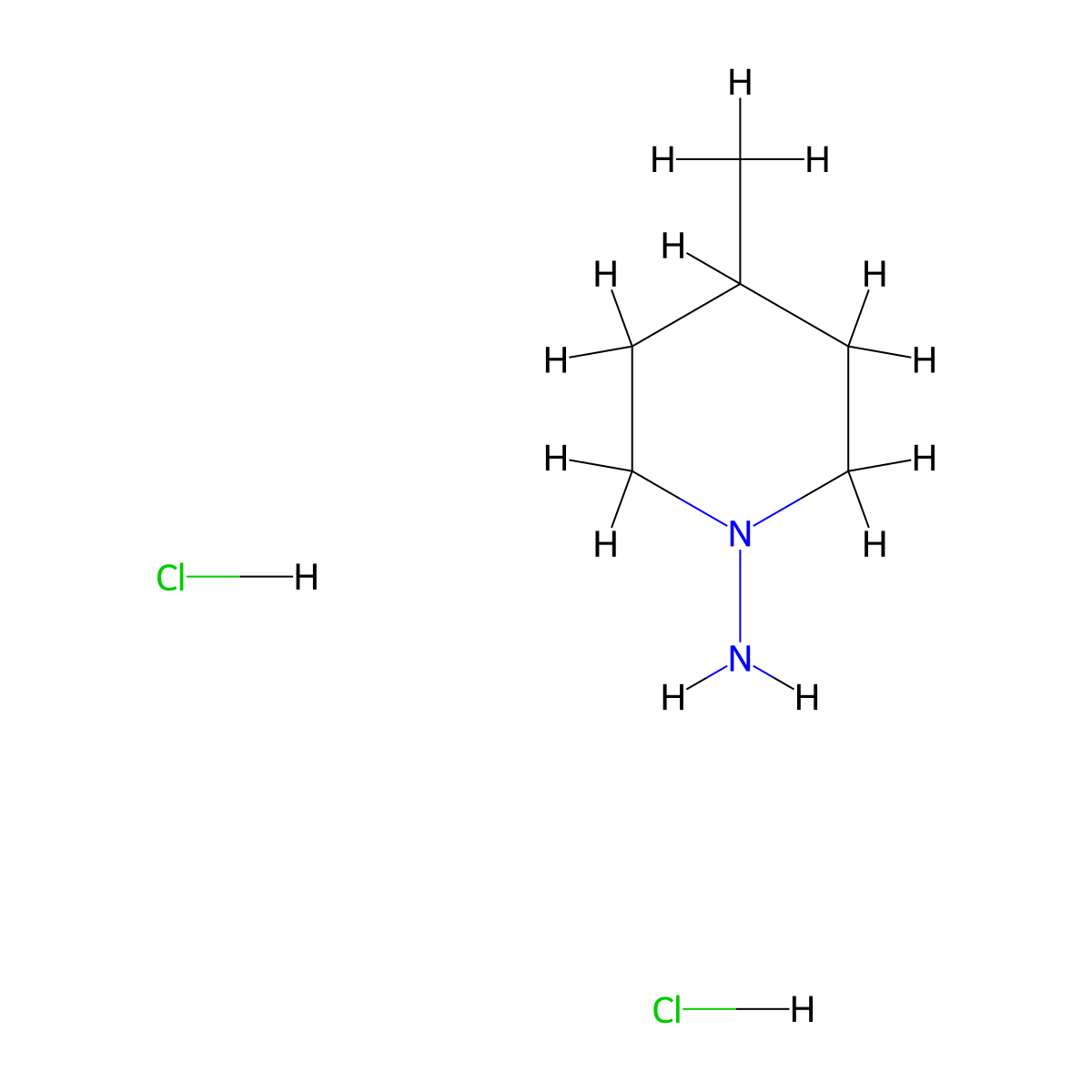 4-Methyl-piperidin-1-ylamine dihydrochloride molecular structure, CAS 1965310-03-5