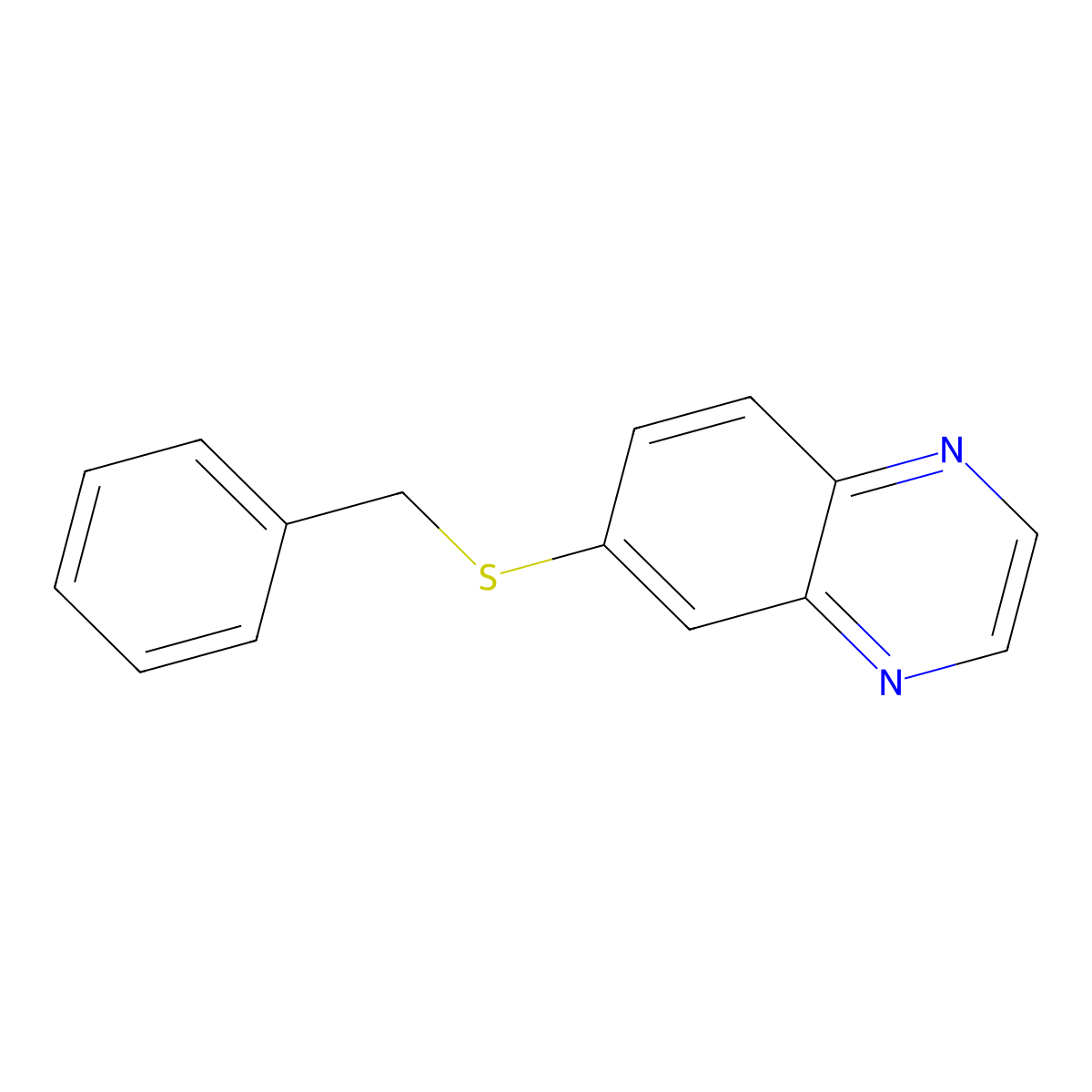 6-Benzylsulfanyl-quinoxaline molecular structure, CAS 1965310-04-6