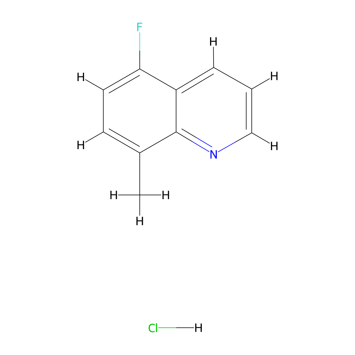 5-Fluoro-8-methyl-quinoline hydrochloride molecular structure, CAS 1965310-05-7