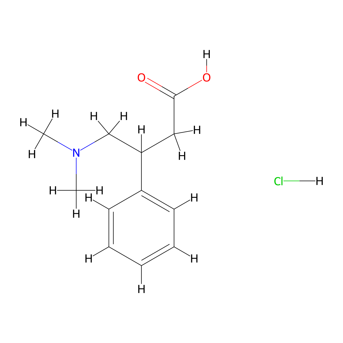 4-Dimethylamino-3-phenyl-butyric acid hydrochloride molecular structure, CAS 1965310-06-8
