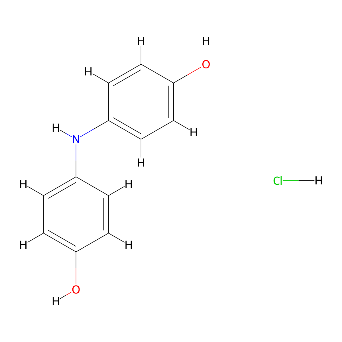 4,4'-Iminodiphenol hydrochloride molecular structure, CAS 1965310-24-0