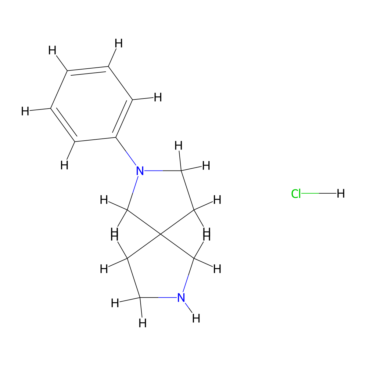 2-Phenyl-2,7-diaza-spiro[4.4]nonane hydrochloride molecular structure, CAS 1965310-27-3