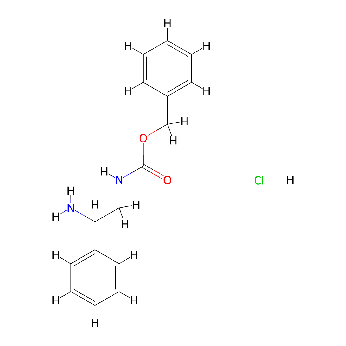 (R)-(2-Amino-2-phenyl-ethyl)-carbamic acid benzyl ester hydrochloride molecular structure, CAS 1965314-50-4